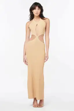 Manning Cartell Beyond Limits Knit Dress in Taupe Size AU 8 for rent on The Volte - image 1