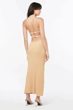 Manning Cartell Beyond Limits Knit Dress in Taupe Size AU 8 for rent on The Volte - image 2