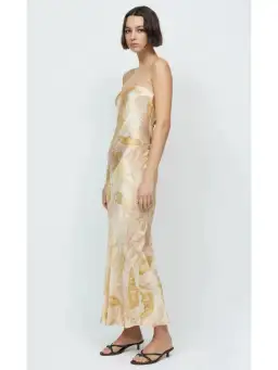 Bec & Bridge Dusty Palms Strapless Maxi Dress Print Size AU 6 for rent on The Volte - image 2