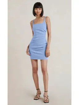 Bec & Bridge Karina Mini Dress Cornflower Blue Size AU 6 for rent on The Volte - image 1
