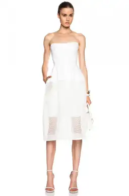 Nicholas Honeycomb Ball Dress White Size 8 for rent on The Volte - image 1