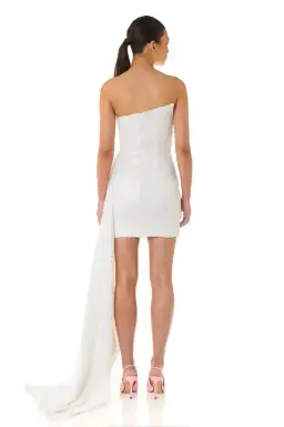 Eliya the Label Kamilla Dress White Sequin Size XL/Au 14 for rent on The Volte - image 4