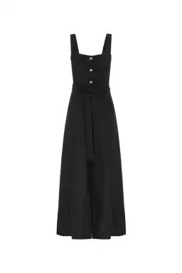 Aje Sunpointe Linen Jumpsuit Black Size 8 for rent on The Volte - image 3