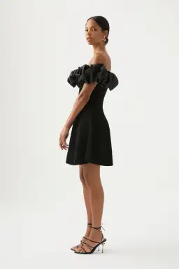 Aje Eldora Mini Dress Black Size 8 for rent on The Volte - image 2
