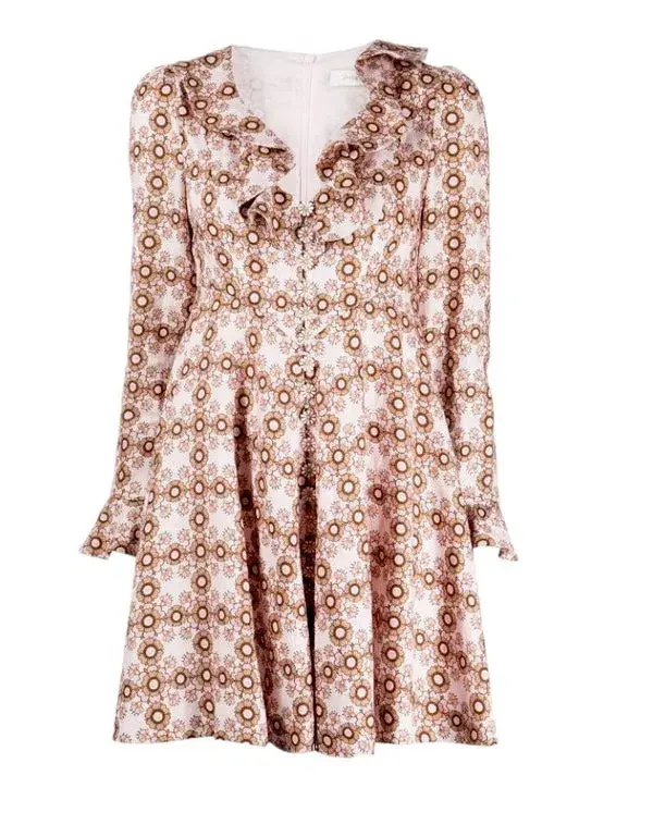 Zimmermann Daisy Mini Dress Floral Size 1/Au 10 for rent on The Volte - main image
