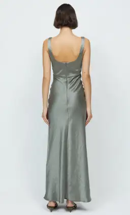Bec & Bridge Nadia V Maxi Dress Olive Size 12 for rent on The Volte - image 4
