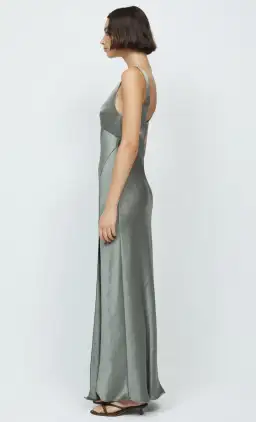 Bec & Bridge Nadia V Maxi Dress Olive Size 12 for rent on The Volte - image 3