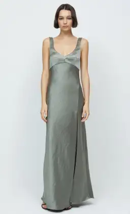 Bec & Bridge Nadia V Maxi Dress Olive Size 12 for rent on The Volte - image 5