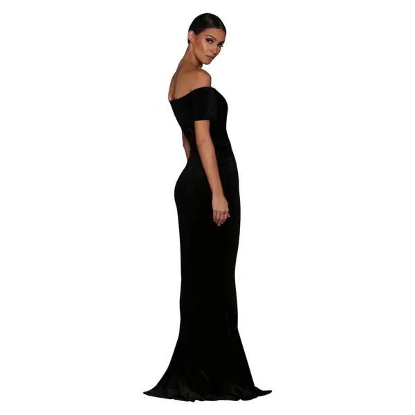 Elle Zeitoune Solange Gown Black Size 10 for rent on The Volte - main image