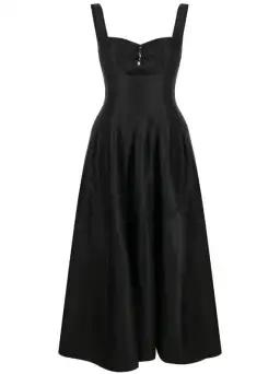 Aje Divinity Pearl Pin Midi Dress Black Size 14 for rent on The Volte - image 3