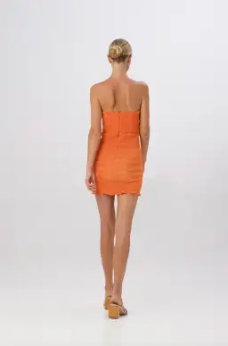 L'Idee Aurore Mini Dress Tangelo Size 8 for rent on The Volte - image 4
