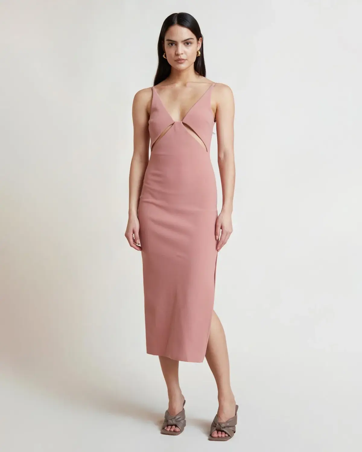 Bec & Bridge Livania Cut Out Dress Pink Size 10 - Image 1