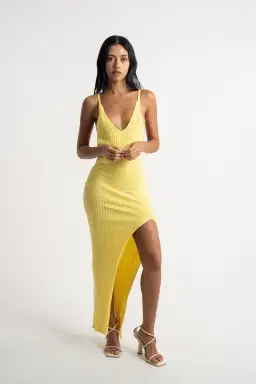 Isabelle Quinn Millie Maxi Dress Yellow Size 10 for rent on The Volte - image 1