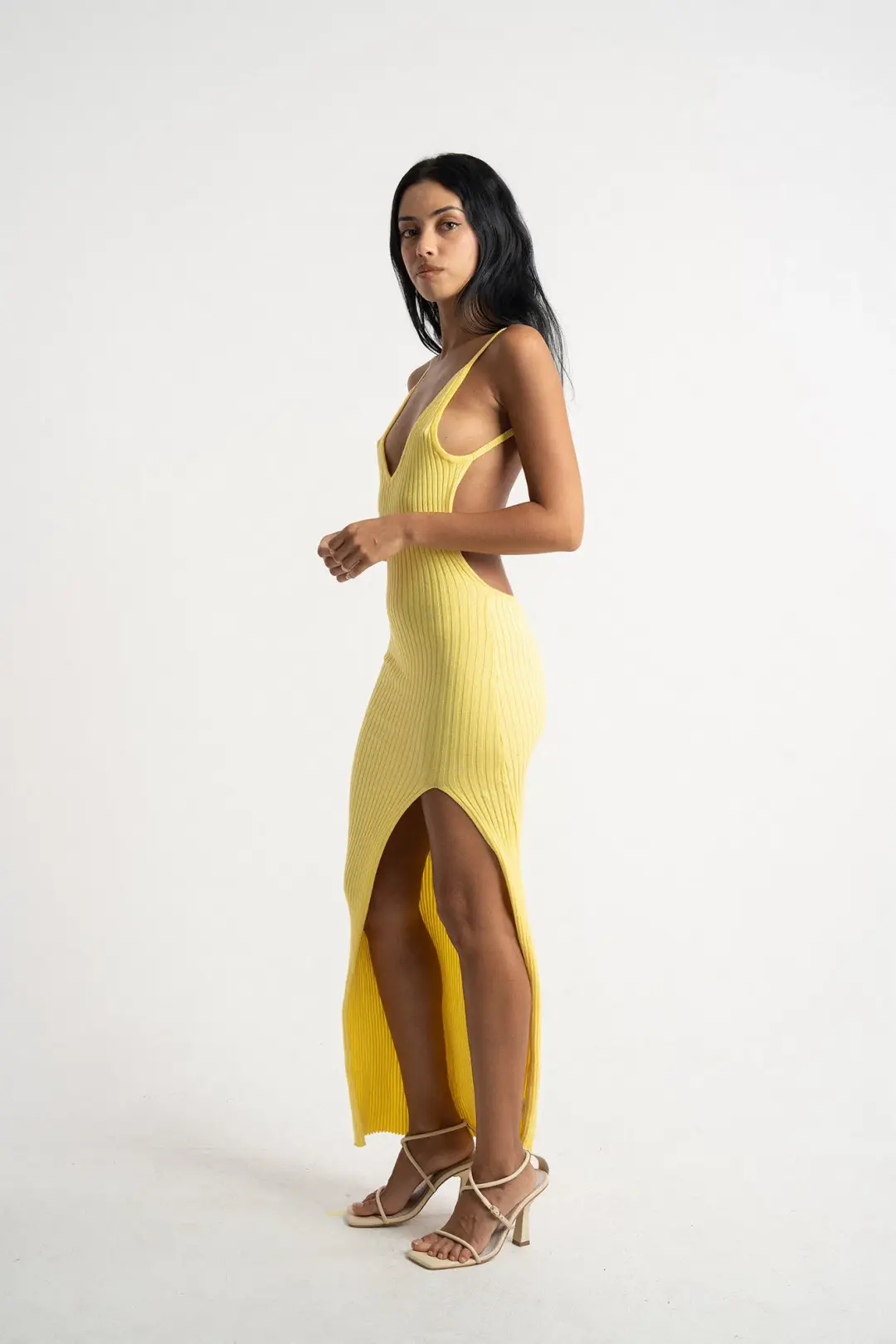 Isabelle Quinn Millie Maxi Dress Yellow Size 10 for rent on The Volte - main image
