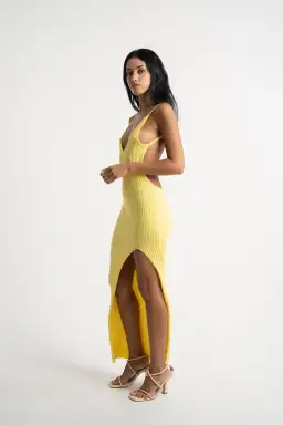 Isabelle Quinn Millie Maxi Dress Yellow Size 10 for rent on The Volte - image 2