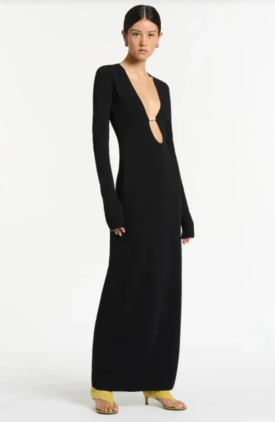 Sir the Label Kinetic Beaded Long Sleeve Maxi Dress Size 2/Au 10 for rent on The Volte - main image