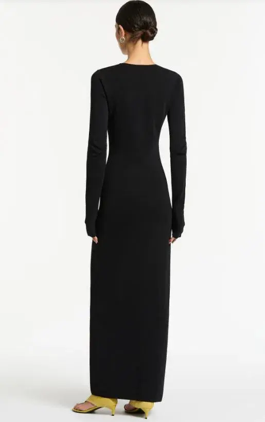 Sir the Label Kinetic Beaded Long Sleeve Maxi Dress Size 2/Au 10 for rent on The Volte - main image