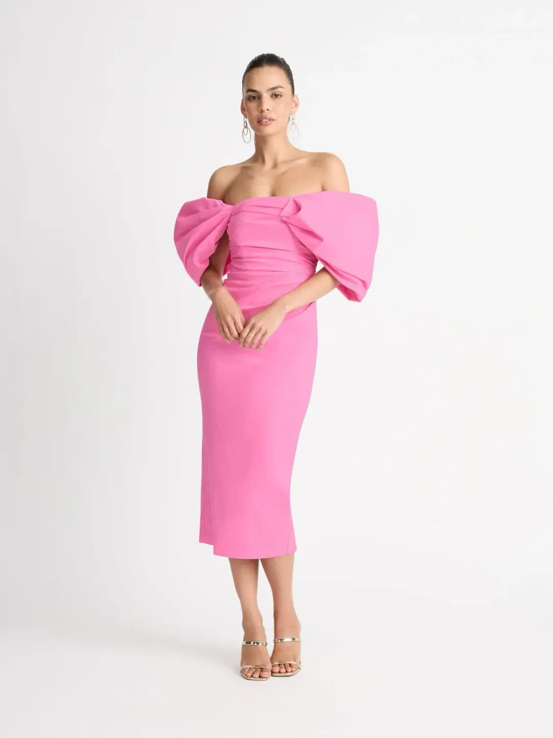 Sheike Ever After Midi Dress Pink Size 8 for rent on The Volte - main image