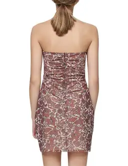 Bec & Bridge Priya Strapless Mini Dress Hibiscus Print Size 8 for rent on The Volte - image 3