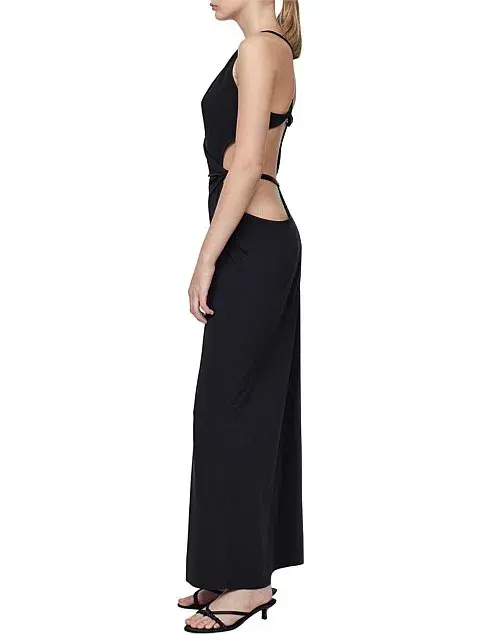 Bec & Bridge Zadie Wrap Maxi Dress Black Size 10 for rent on The Volte - main image