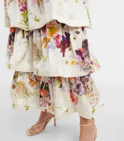 Zimmermann Prima Tiered Floral Midi-Dress Multi Floral Size 4/Au 16 for rent on The Volte - image 3