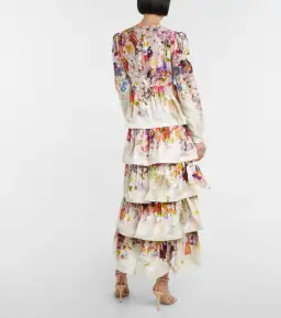 Zimmermann Prima Tiered Floral Midi-Dress Multi Floral Size 4/Au 16 for rent on The Volte - image 4