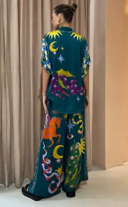 Alemais Guardian Oversized Shirt and Pant Set Multi Size 10 / M for rent on The Volte - image 3