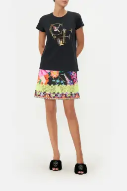 Camilla Slim Fit Round Neck T-Shirt To Catch A Spider Size XL / Au 16