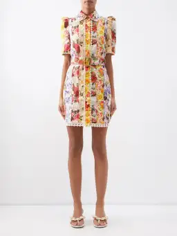 Zimmermann Wonderland Floral Shirt Dress Multi Size 1 / AU 10 for rent on The Volte - image 1