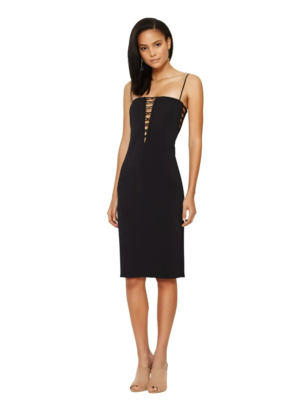 Bec & Bridge Metamorphic Plunge Dress in Black Size AU 8 - Image 1