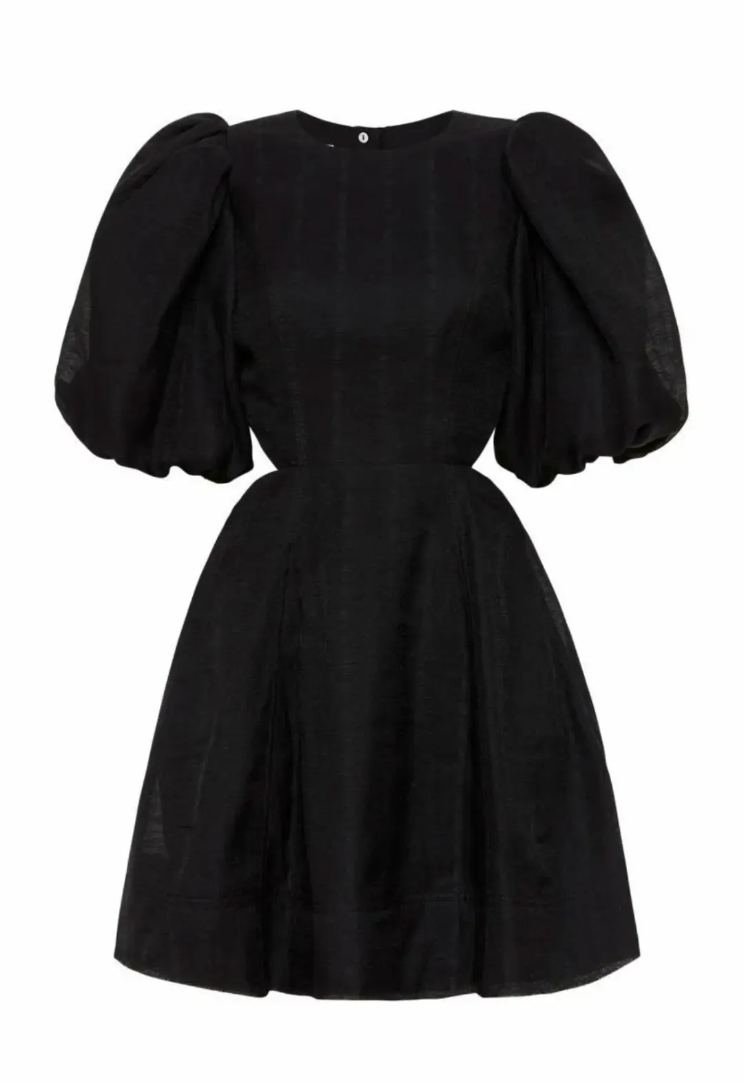 Aje Bouquet Puff Sleeve Mini Dress Black Size 12 / L for rent on The Volte - main image