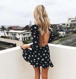 Réalisation Par Goldie Dress Star Struck Print Size 8 for rent on The Volte - image 2