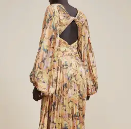 Acler Palms Kaleidoscope Midi Dress Floral Size 8 for rent on The Volte - image 3