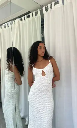 Bec & Bridge Effie Knit Key Dress Ivory Size 8 for rent on The Volte - image 4