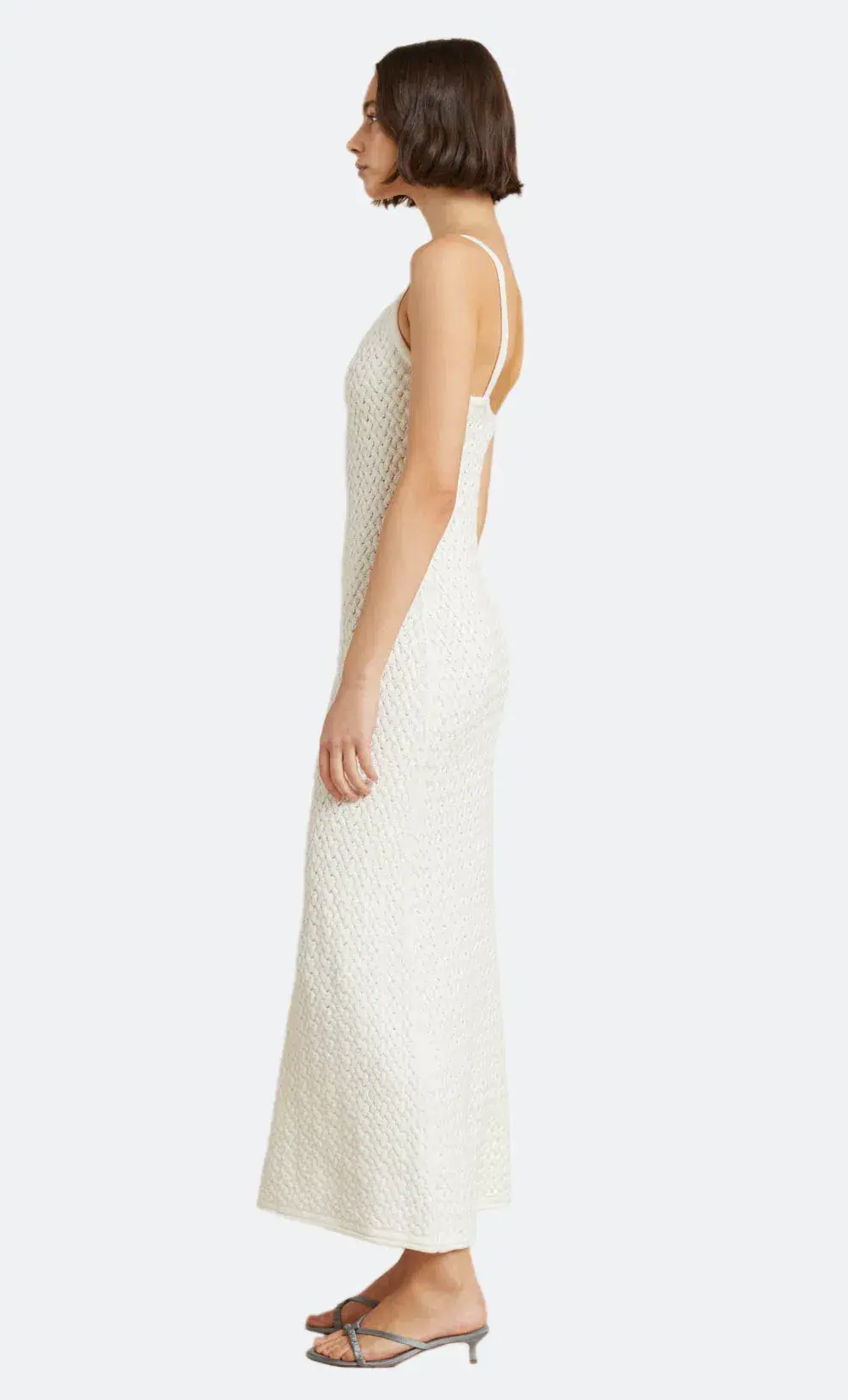 Bec & Bridge Effie Knit Key Dress Ivory Size 8 for rent on The Volte - main image