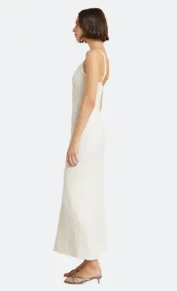 Bec & Bridge Effie Knit Key Dress Ivory Size 8 for rent on The Volte - image 2