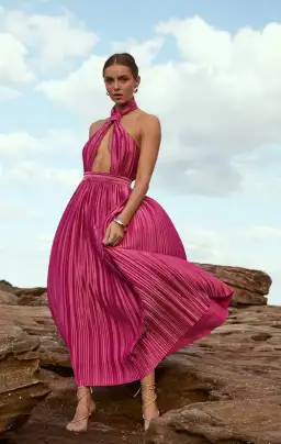 Sonya Moda Sana Dress Fuchsia Size 8 for rent on The Volte - image 1