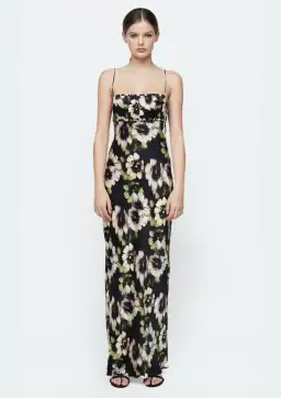Bec & Bridge Bloom Silk Maxi Dress Floral Size 8