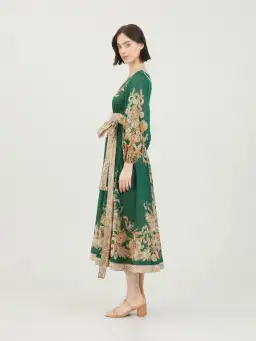 Zimmermann Devi Midi Wrap Green Size AU 4 / AU 16 for rent on The Volte - image 2