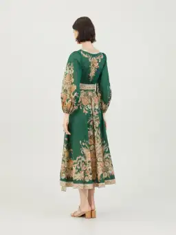Zimmermann Devi Midi Wrap Green Size AU 4 / AU 16 for rent on The Volte - image 3