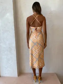 Hansen and Gretel Charliza Dress in Tangelo Size S / AU 8 for rent on The Volte - image 2