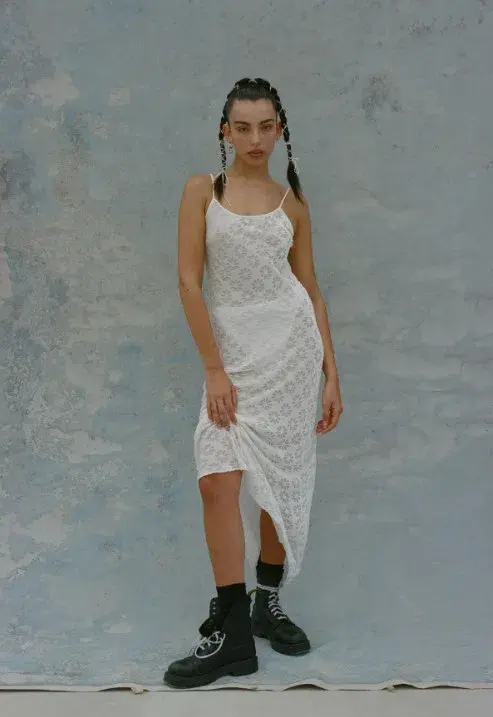 Realisation Par The Clementine Dress In Ivory Size AU 6 for rent on The Volte - main image