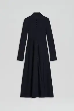 Scanlan Theodore Crepe Knit Button Polo Dress Navy Size M / AU 10 for rent on The Volte - image 4