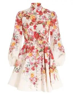 Zimmermann Wonderland Buttoned Mini Dress Floral Size 1 / AU 10 for rent on The Volte - image 5