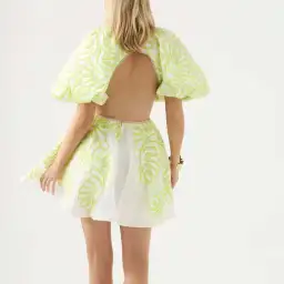 Aje Botanical Mini Dress Green Size 8 for rent on The Volte - image 4