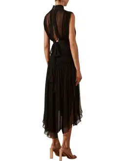 Shona Joy Safira Sleeveless Open Back Midi Dress Black Size 12 for rent on The Volte - image 3