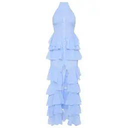 Derma Department Oscar Pale Blue Maxi Dress Size 8 for rent on The Volte - image 5