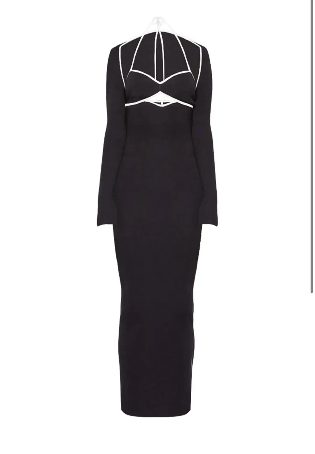 Wynn Hamlyn Palm Maxi Dress Black Size S/AU 8 for rent on The Volte - main image