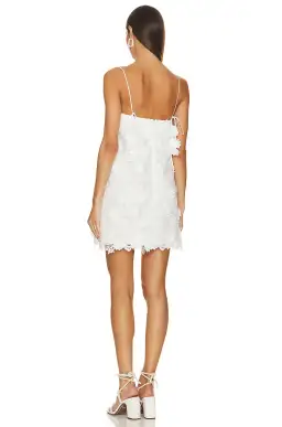 Zimmermann Raie Lace Flower Mini Dress Ivory Size 0/AU 8 for rent on The Volte - image 3