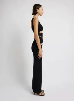 Christopher Esber Slashed Knit Dress in Black Size 8 for rent on The Volte - image 2